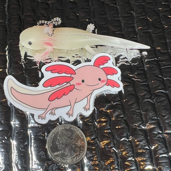 CHEERalotl Axolotl Crazy Trending WaterProof Single Decor Accent Sticker - Picture 4 of 4